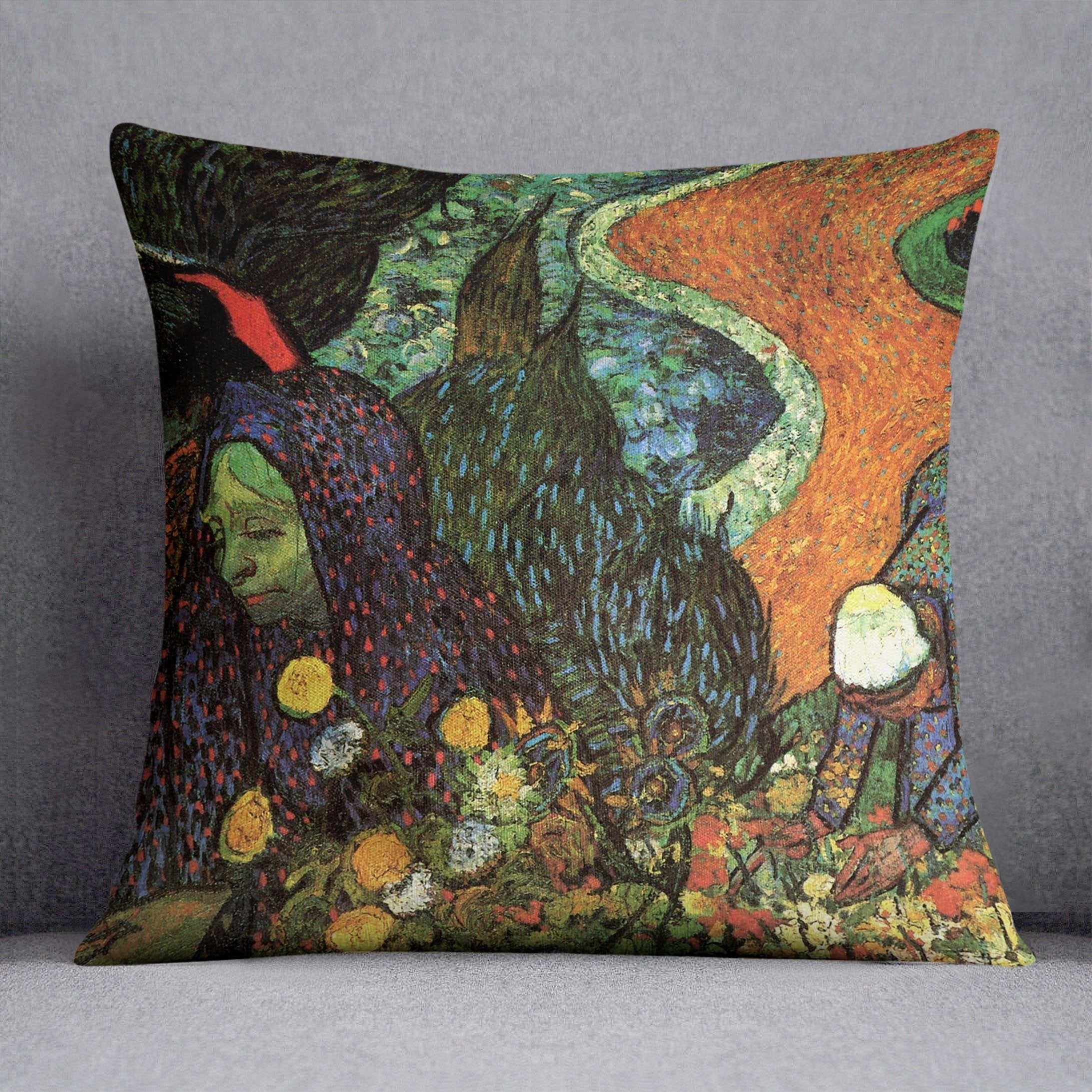 Memory of the Garden at Etten by Van Gogh Throw Pillow