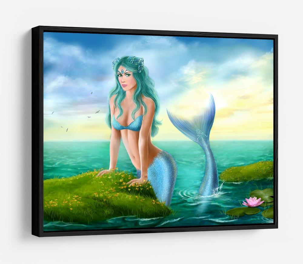 Mermaid in sea HD Metal Print