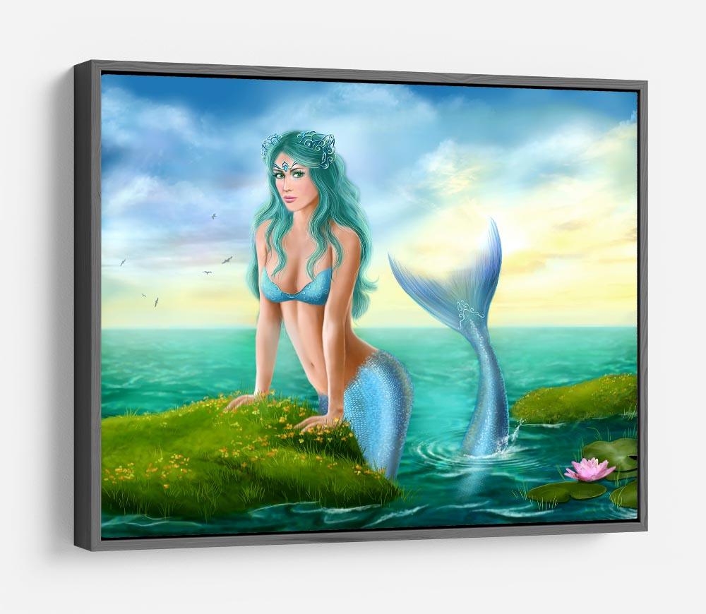 Mermaid in sea HD Metal Print