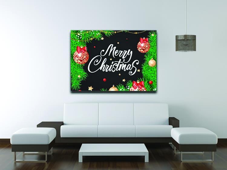 Merry Christmas Baubles Canvas Print or Poster - Canvas Art Rocks - 4