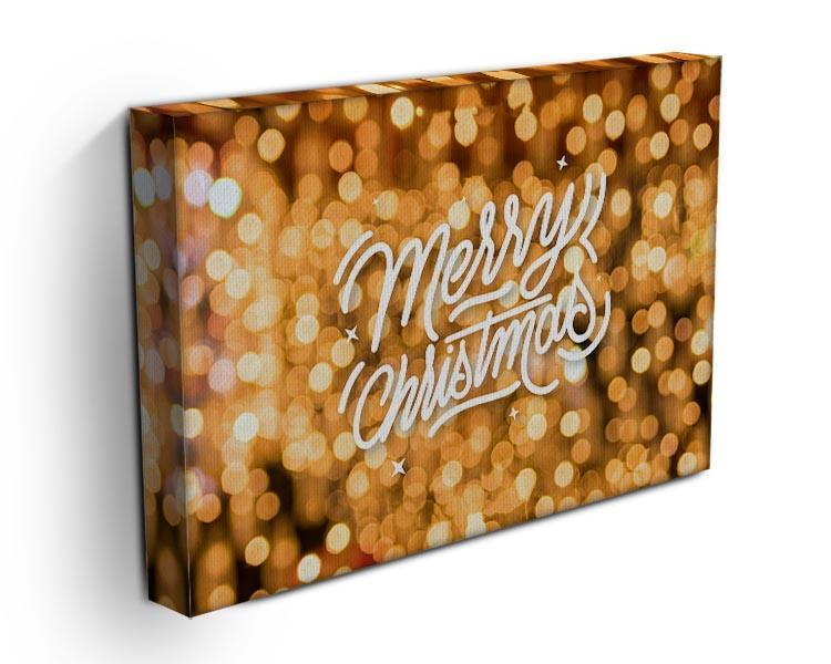 Merry Christmas Glitter Canvas Print or Poster - Canvas Art Rocks - 3