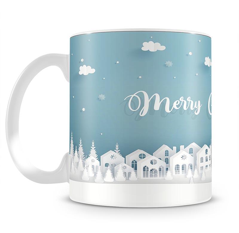 Merry Christmas Town Mug - Canvas Art Rocks - 2