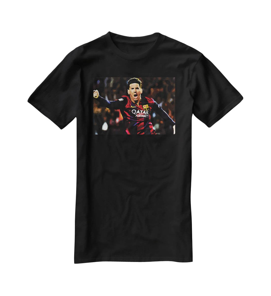 Messi Goal Celebration T-Shirt - Canvas Art Rocks - 1