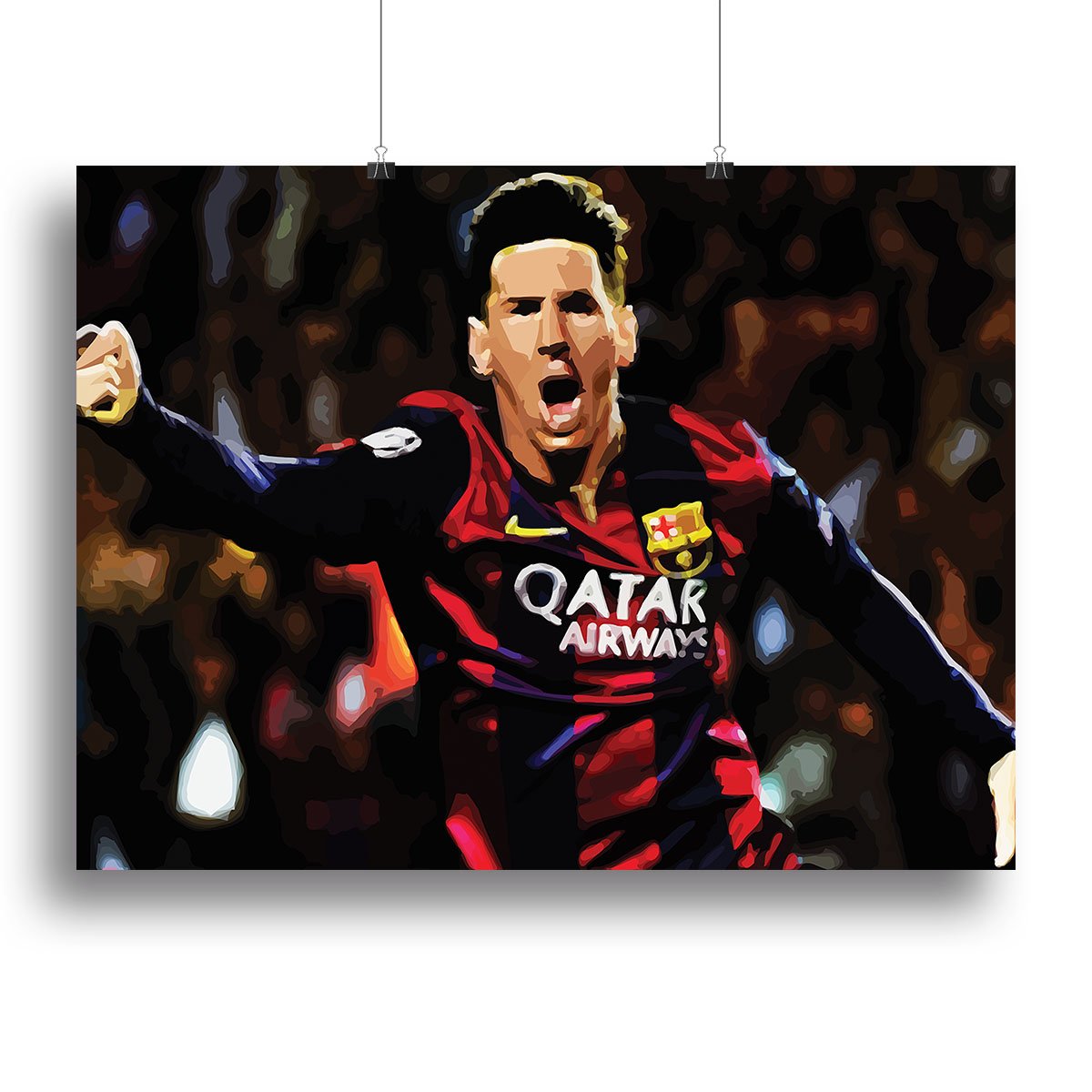 Messi Goal Celebration Canvas Print or Poster