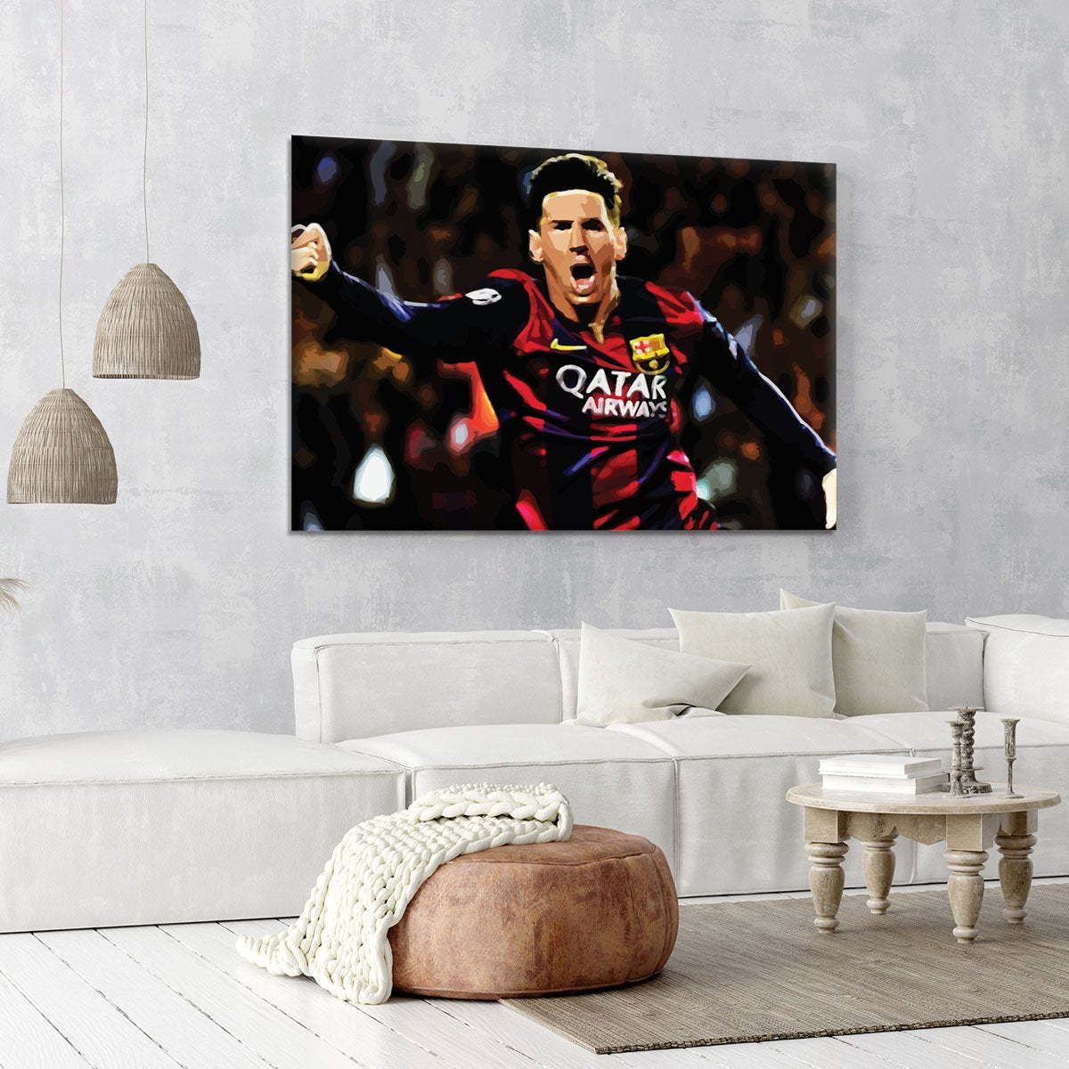 Messi Goal Celebration Canvas Print or Poster