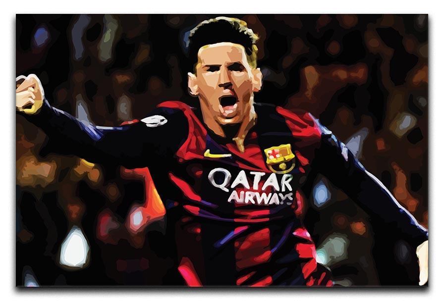 Messi Goal Celebration Canvas Print or Poster  - Canvas Art Rocks - 1