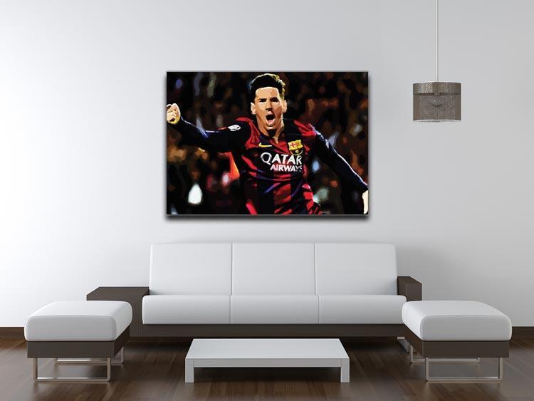 Messi Goal Celebration Canvas Print or Poster - Canvas Art Rocks - 4