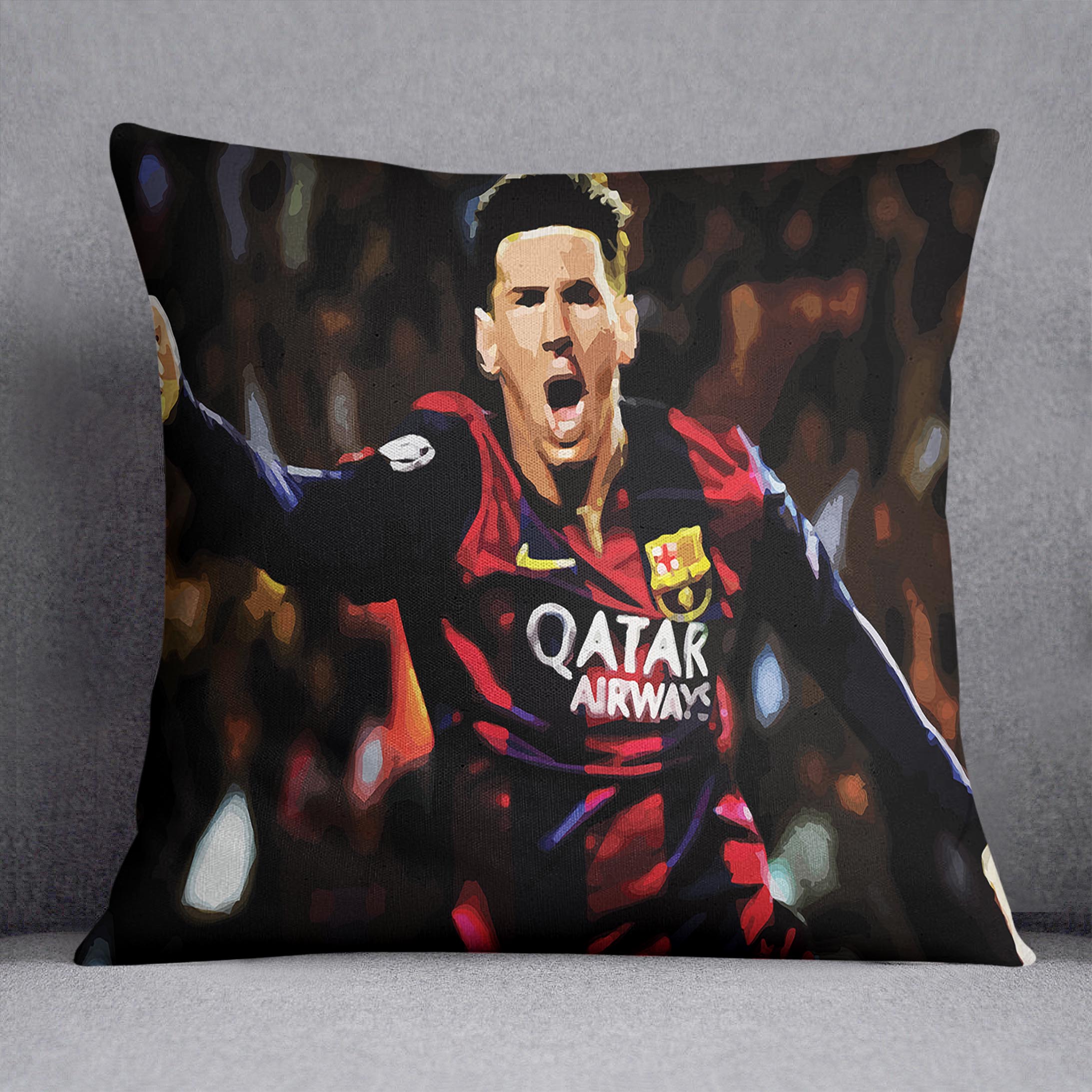 Messi Goal Celebration Cushion