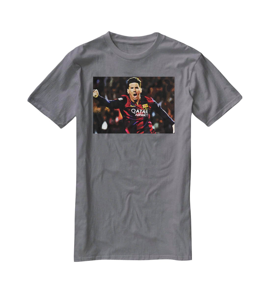 Messi Goal Celebration T-Shirt - Canvas Art Rocks - 3