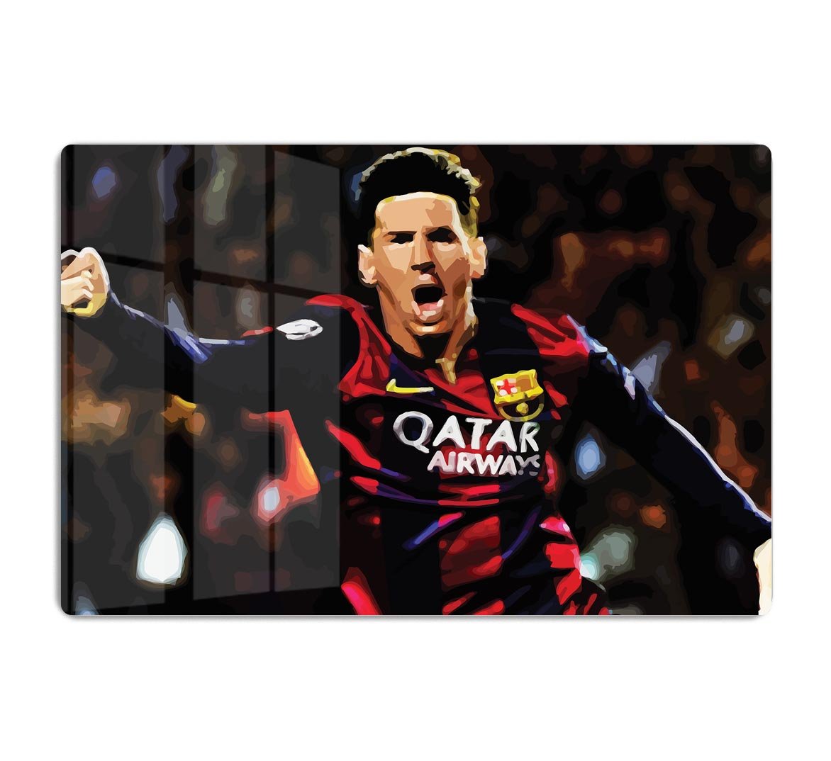 Messi Goal Celebration HD Metal Print