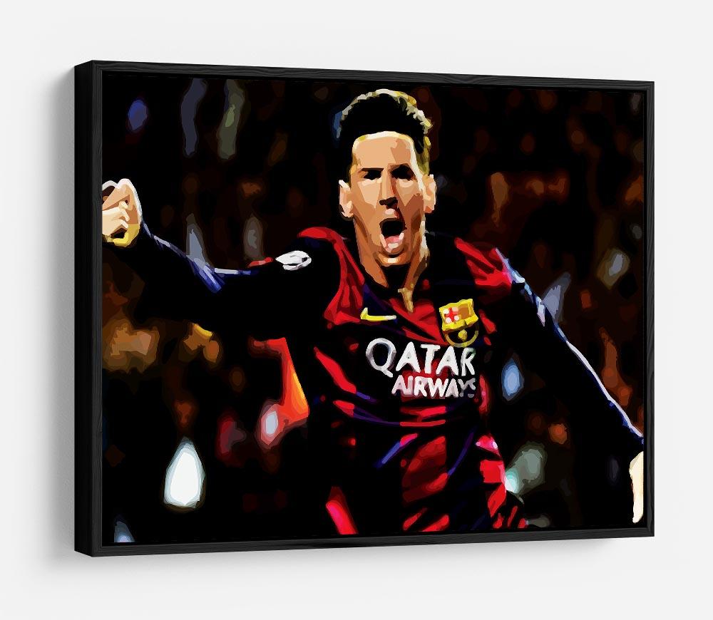 Messi Goal Celebration HD Metal Print