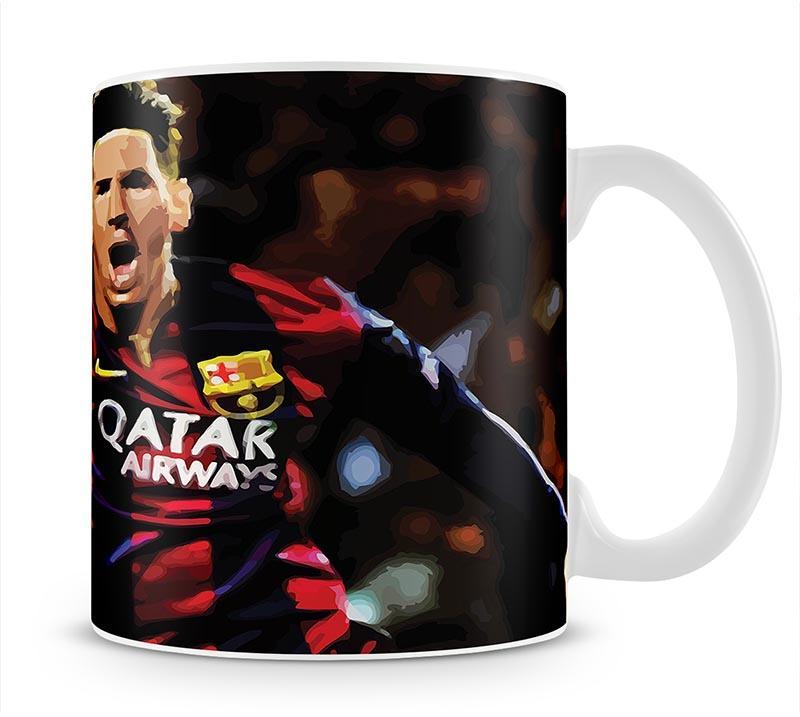 Messi Goal Celebration Mug - Canvas Art Rocks - 1