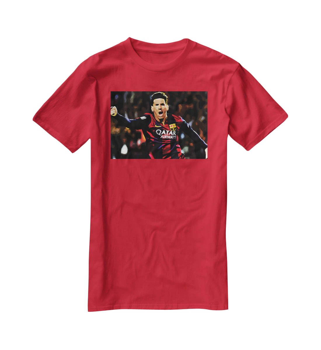 Messi Goal Celebration T-Shirt - Canvas Art Rocks - 4