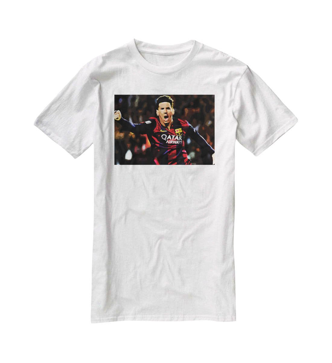 Messi Goal Celebration T-Shirt - Canvas Art Rocks - 5