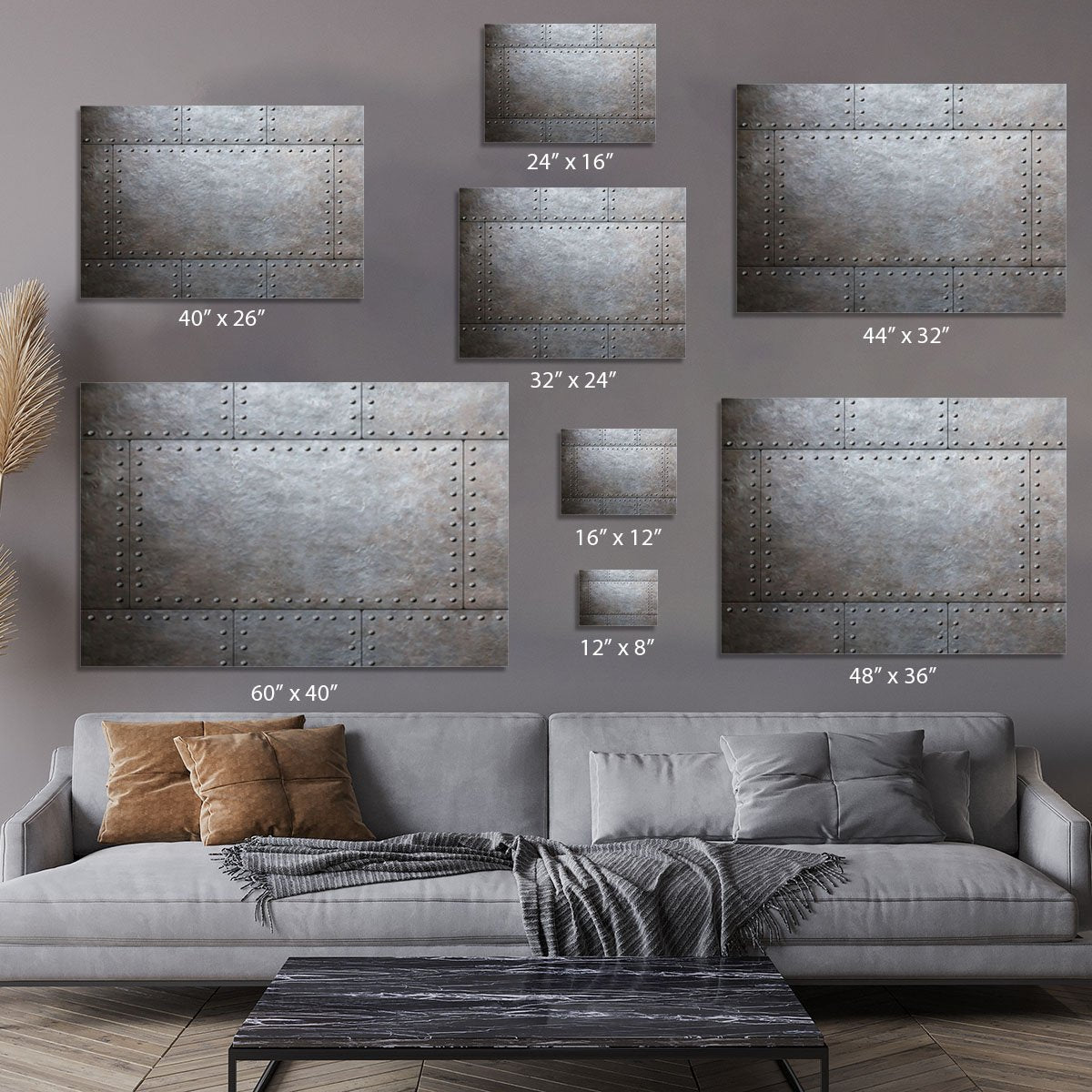 Metal armor plates Canvas Print or Poster