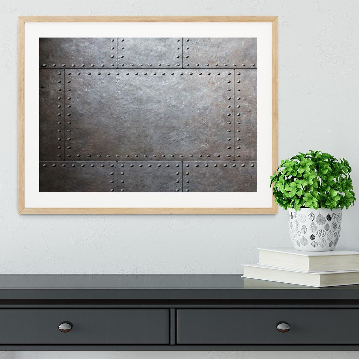 Metal armor plates Framed Print - Canvas Art Rocks - 3