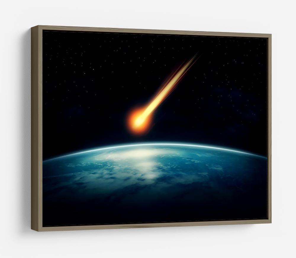 Meteor flying to the earth HD Metal Print