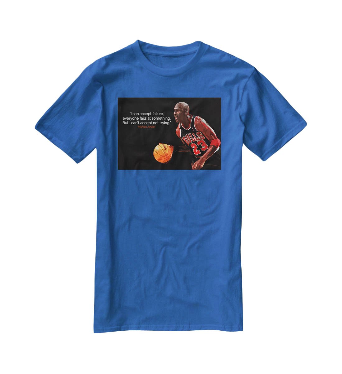 Michael Jordan Accept failure T-Shirt - Canvas Art Rocks - 2