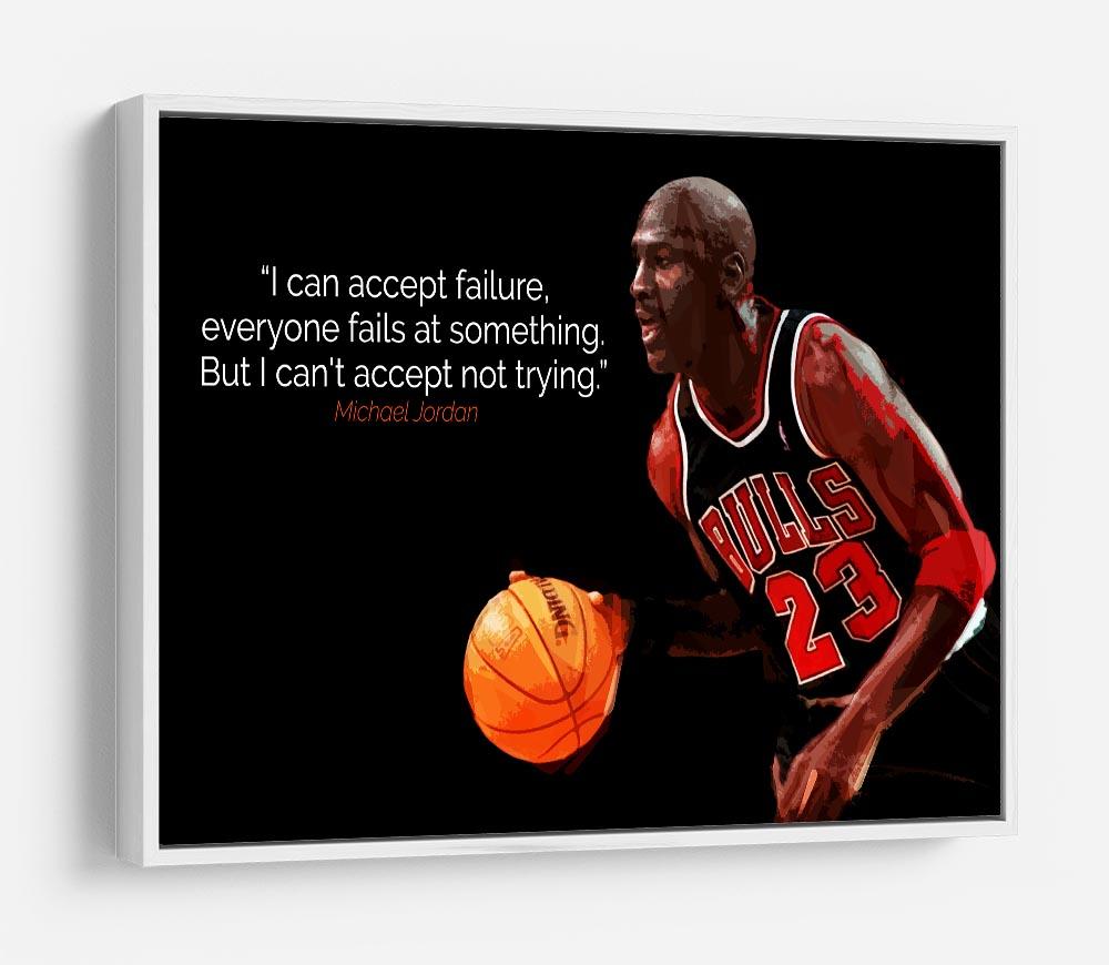 Michael Jordan Accept failure HD Metal Print