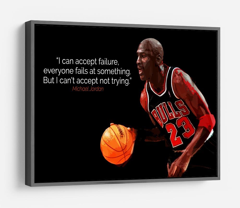 Michael Jordan Accept failure HD Metal Print