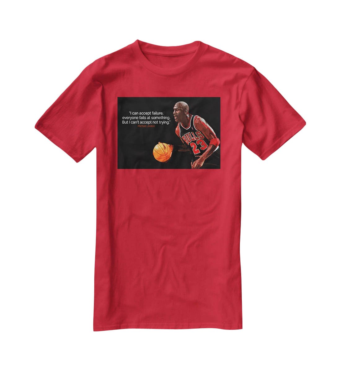 Michael Jordan Accept failure T-Shirt - Canvas Art Rocks - 4