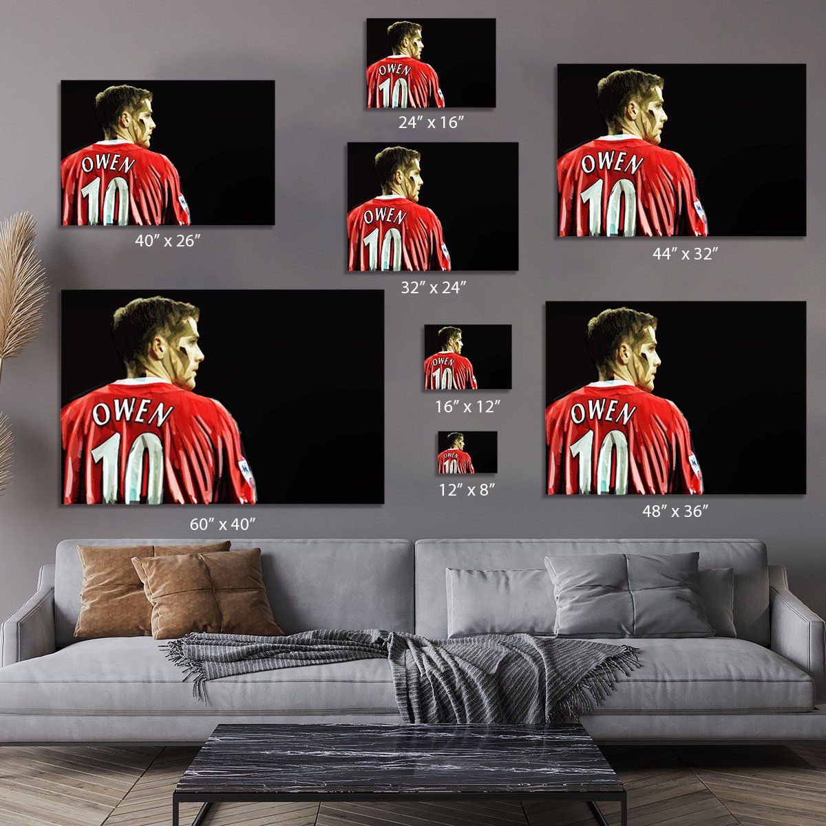 Michael Owen Liverpool Back Canvas Print or Poster