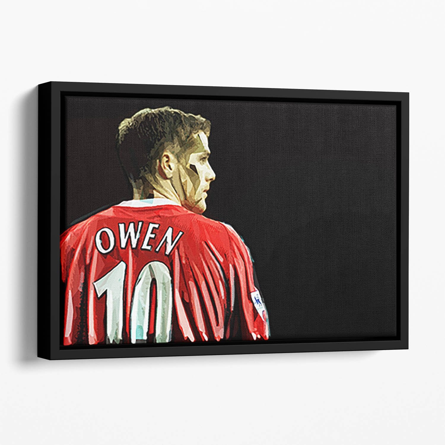 Michael Owen Liverpool Back Floating Framed Canvas