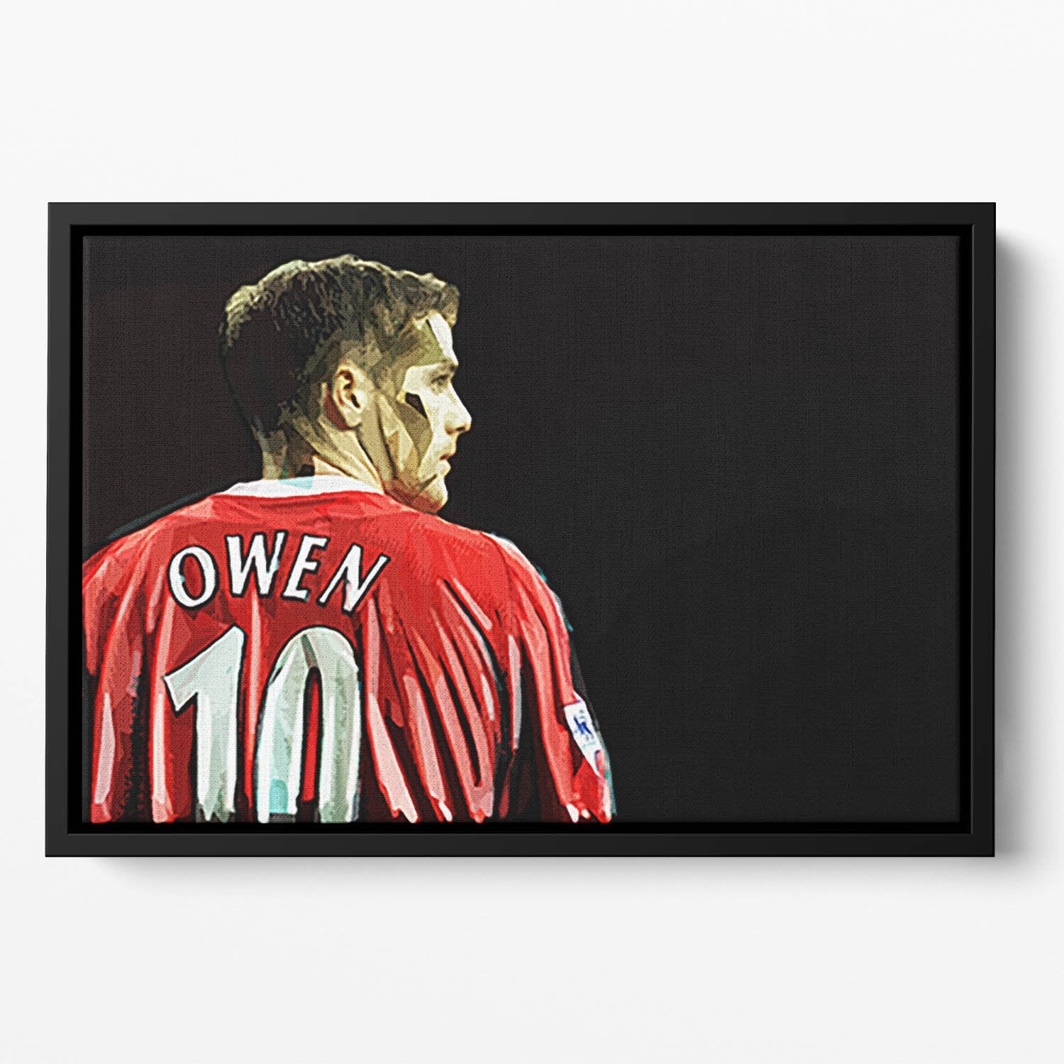 Michael Owen Liverpool Back Floating Framed Canvas