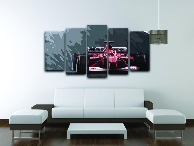 Michael Schumacher Formula 1 5 Split Panel Canvas - Canvas Art Rocks - 3