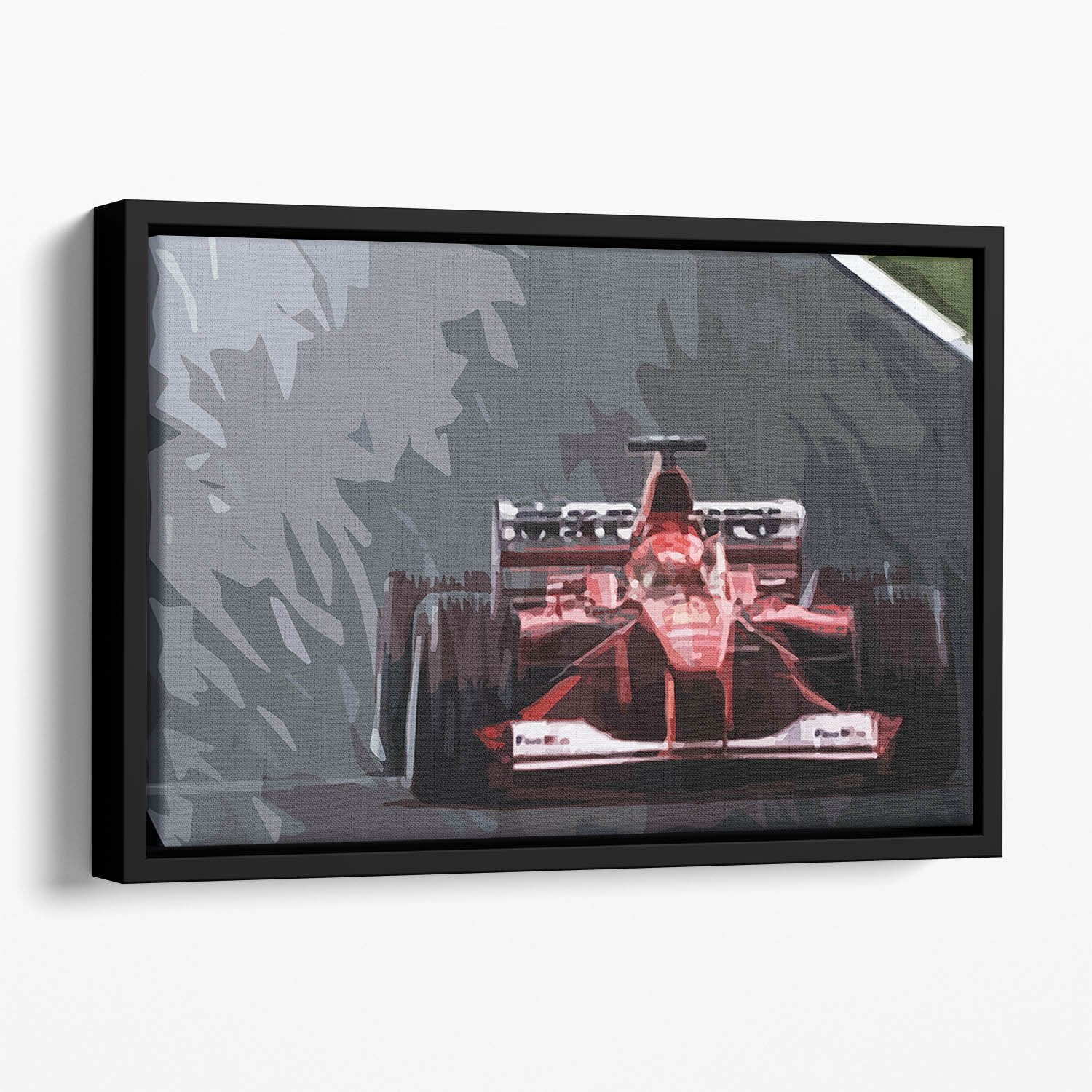 Michael Schumacher Formula 1 Floating Framed Canvas