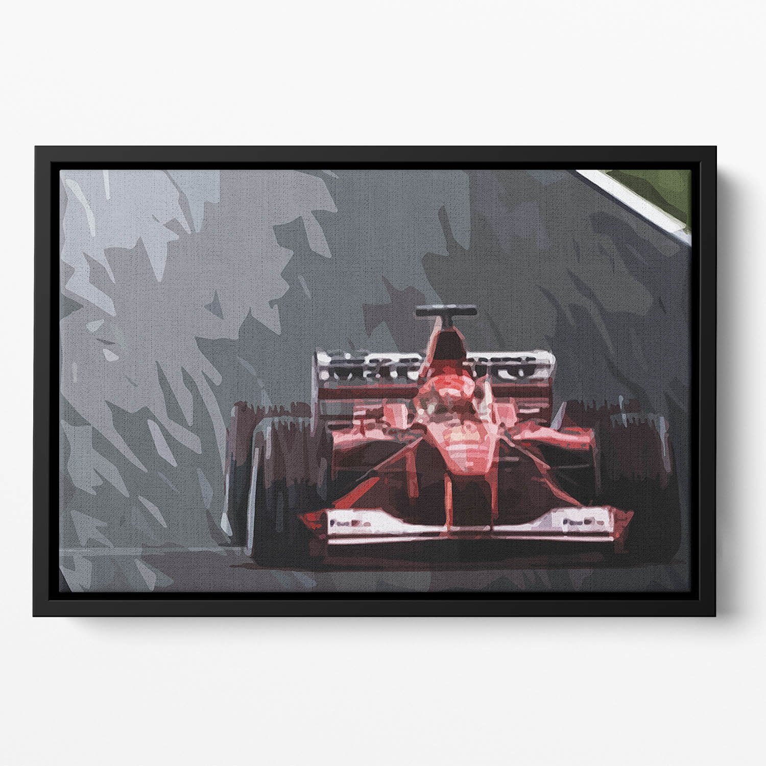 Michael Schumacher Formula 1 Floating Framed Canvas