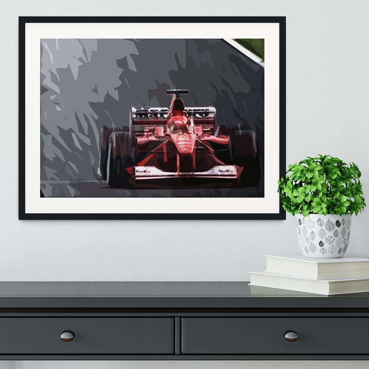 Michael Schumacher Formula 1 Framed Print - Canvas Art Rocks - 1