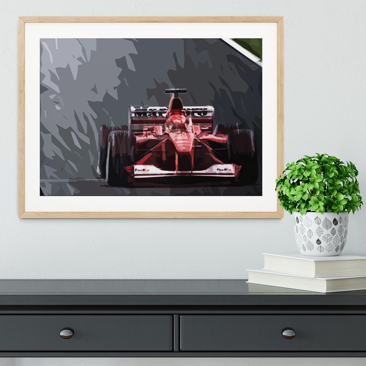 Michael Schumacher Formula 1 Framed Print - Canvas Art Rocks - 3