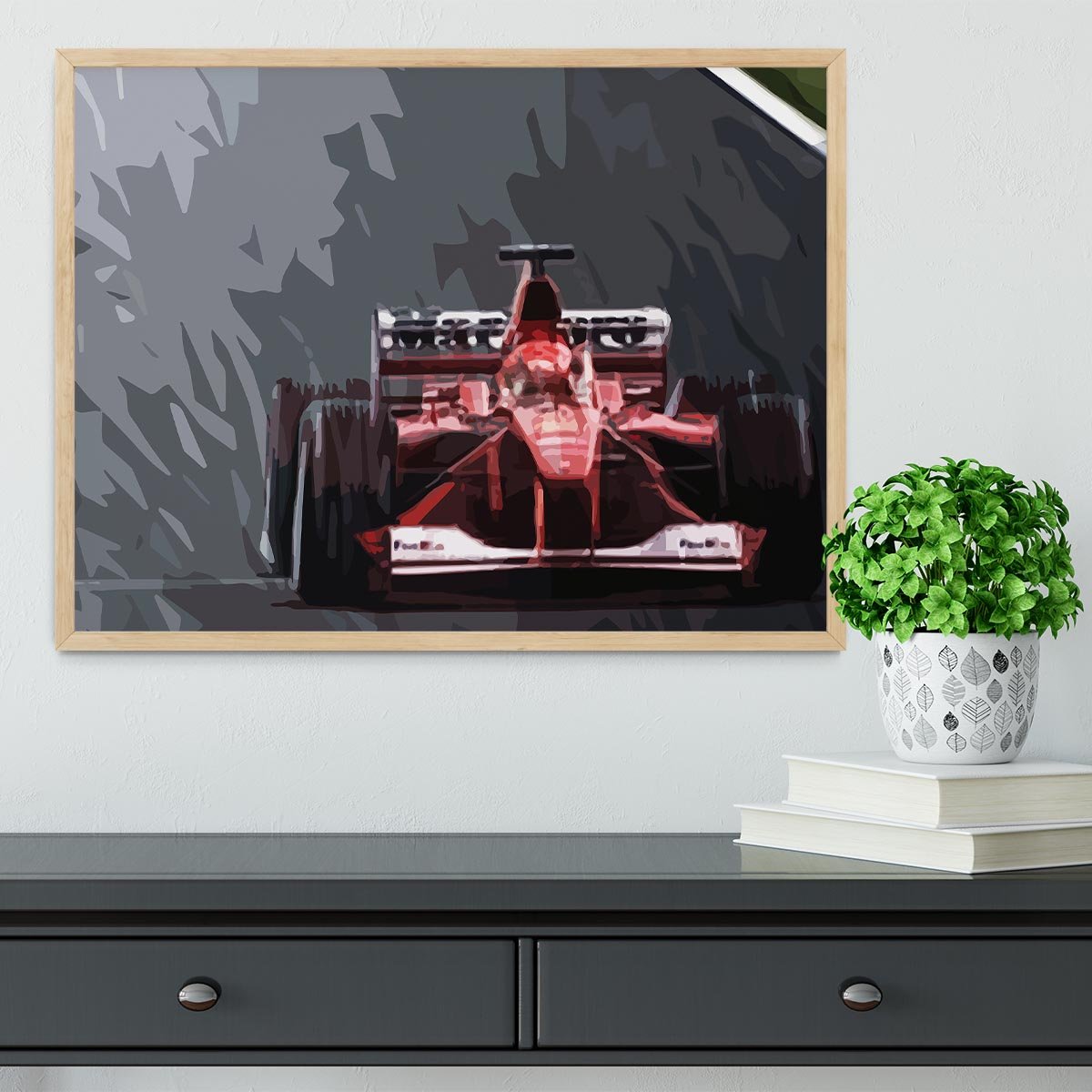 Michael Schumacher Formula 1 Framed Print - Canvas Art Rocks - 4