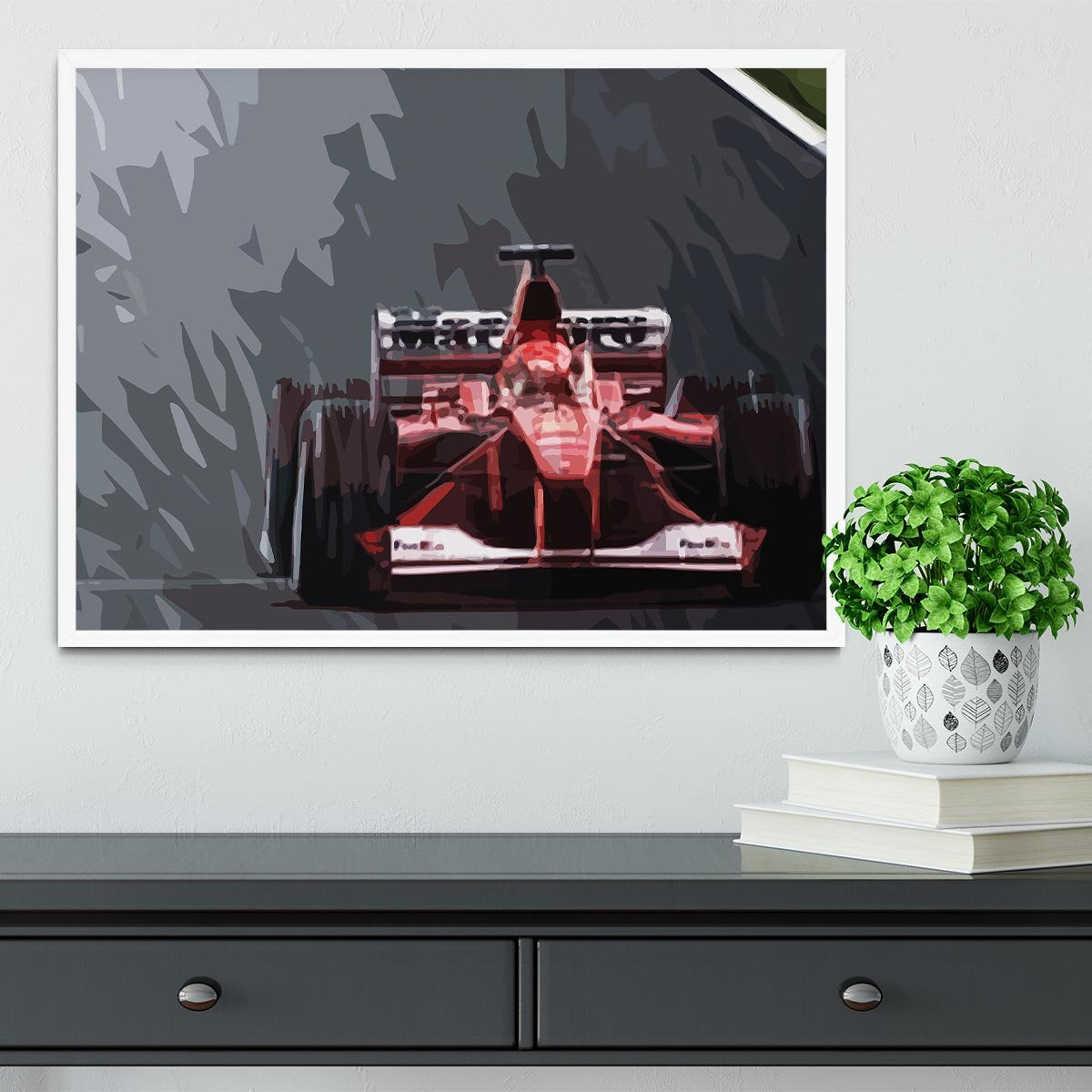 Michael Schumacher Formula 1 Framed Print - Canvas Art Rocks -6