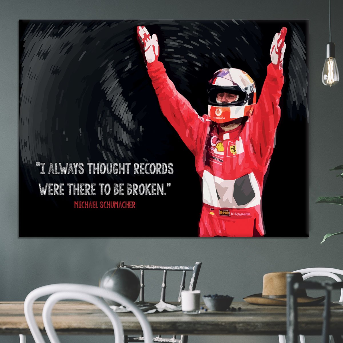 Michael Schumacher Records Canvas Print or Poster