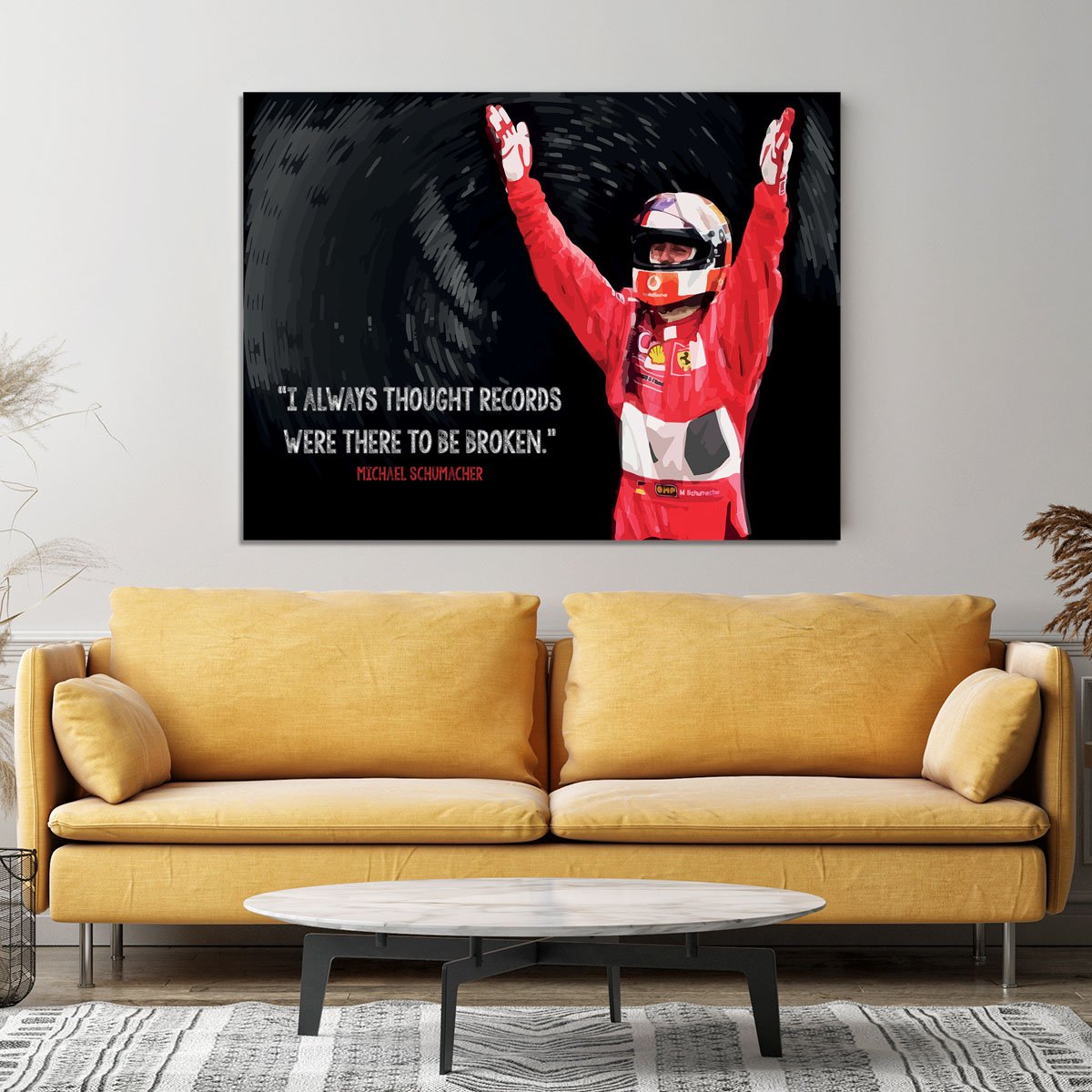 Michael Schumacher Records Canvas Print or Poster