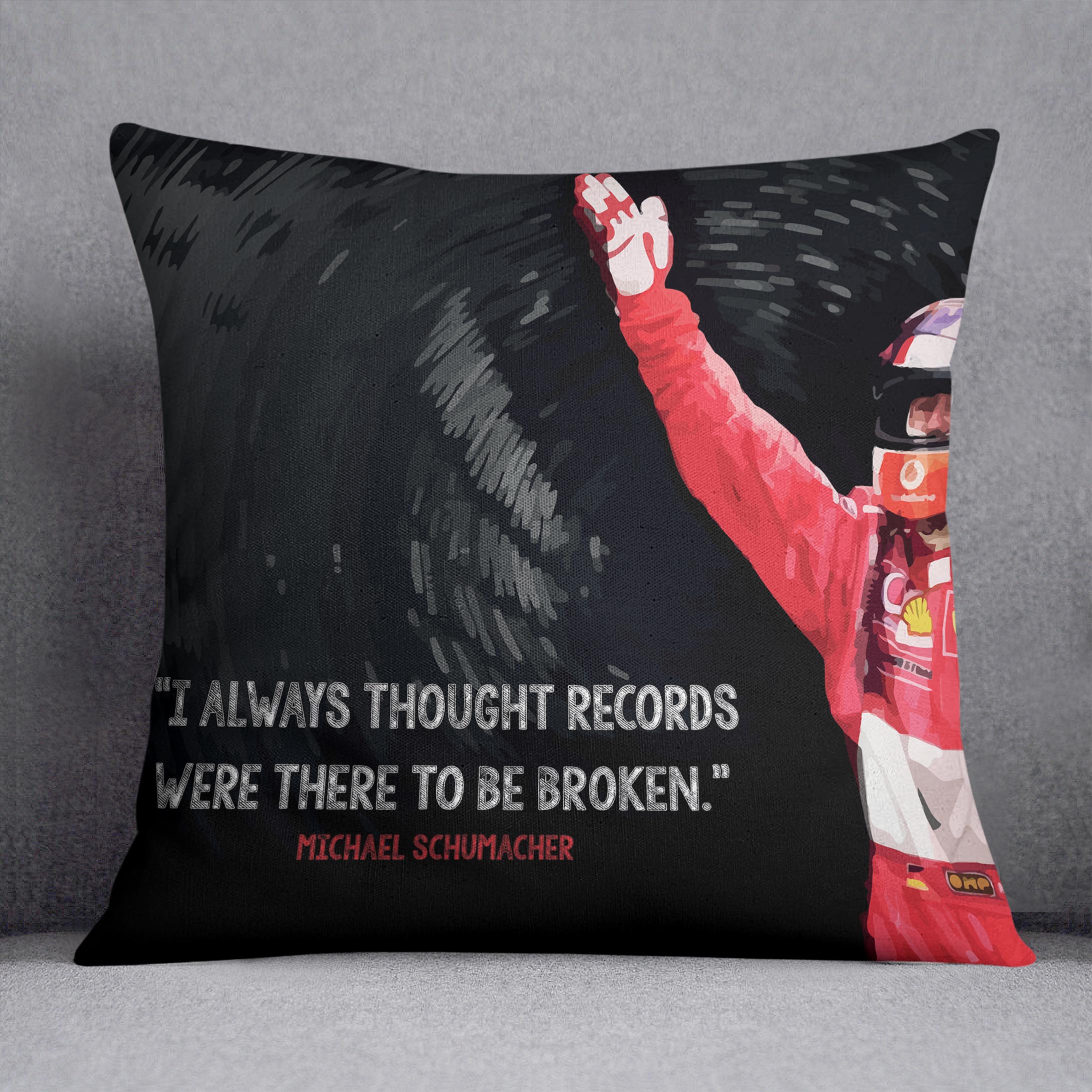 Michael Schumacher Records Cushion