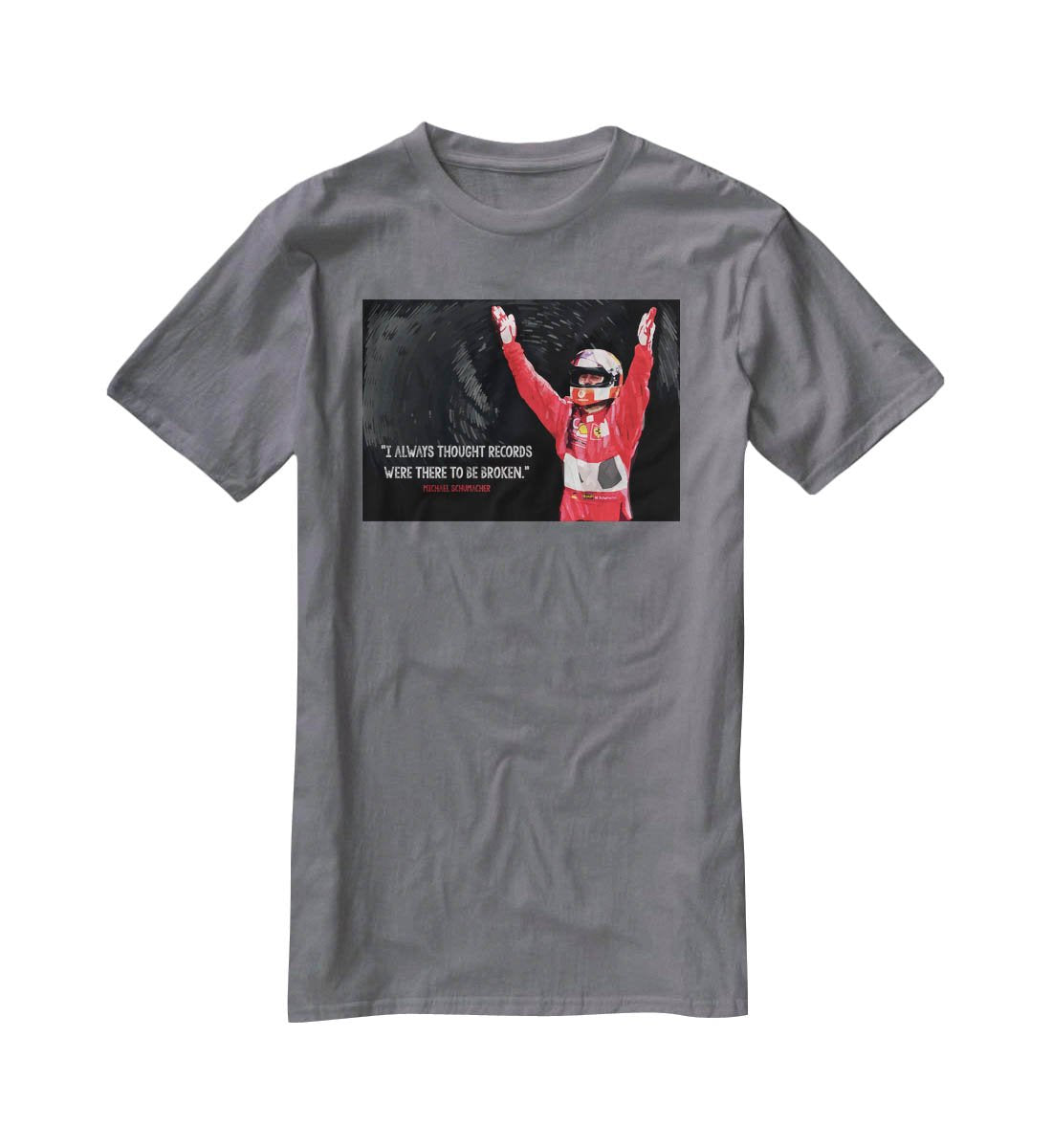 Michael Schumacher Records T-Shirt - Canvas Art Rocks - 3