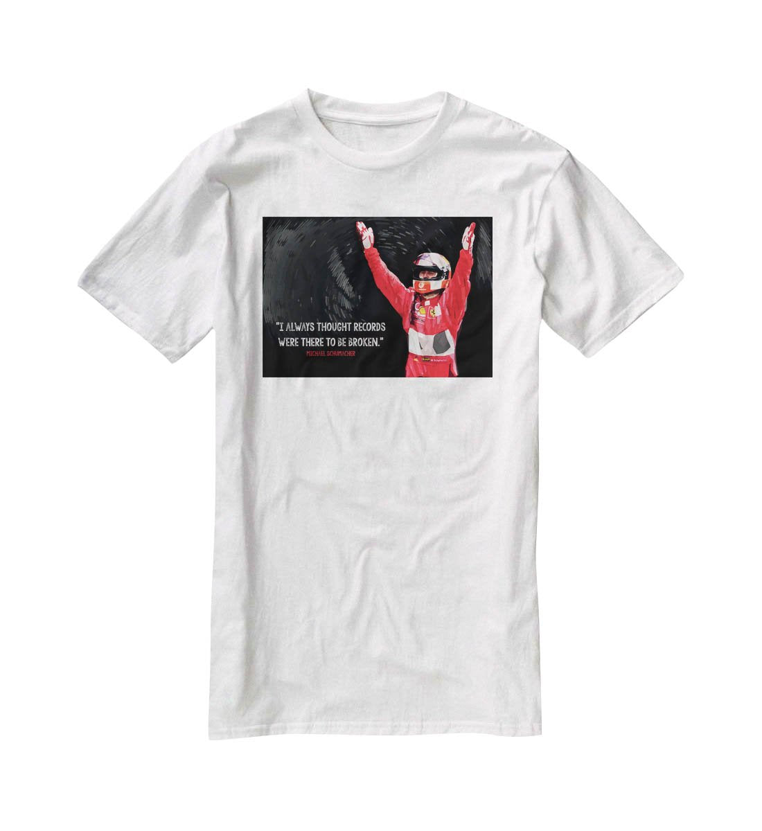 Michael Schumacher Records T-Shirt - Canvas Art Rocks - 5