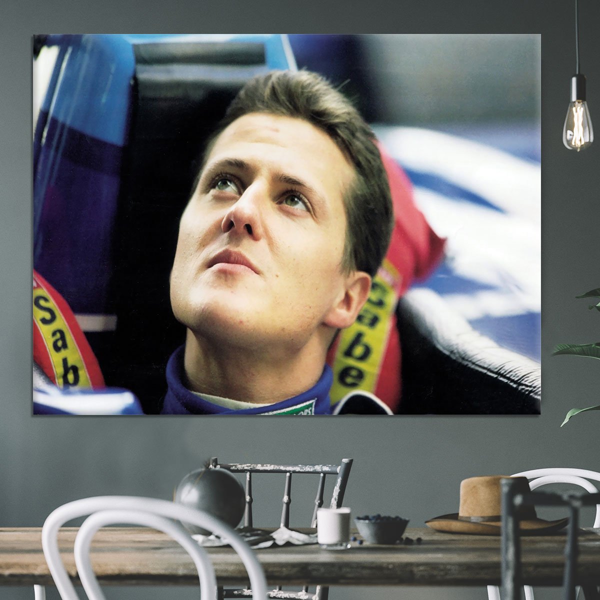 Michael Schumacher in 1995 Canvas Print or Poster