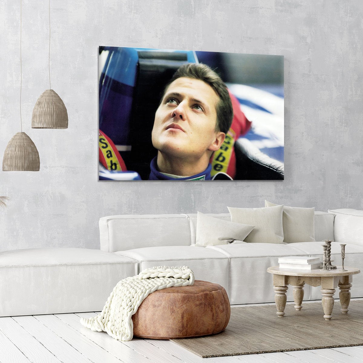 Michael Schumacher in 1995 Canvas Print or Poster