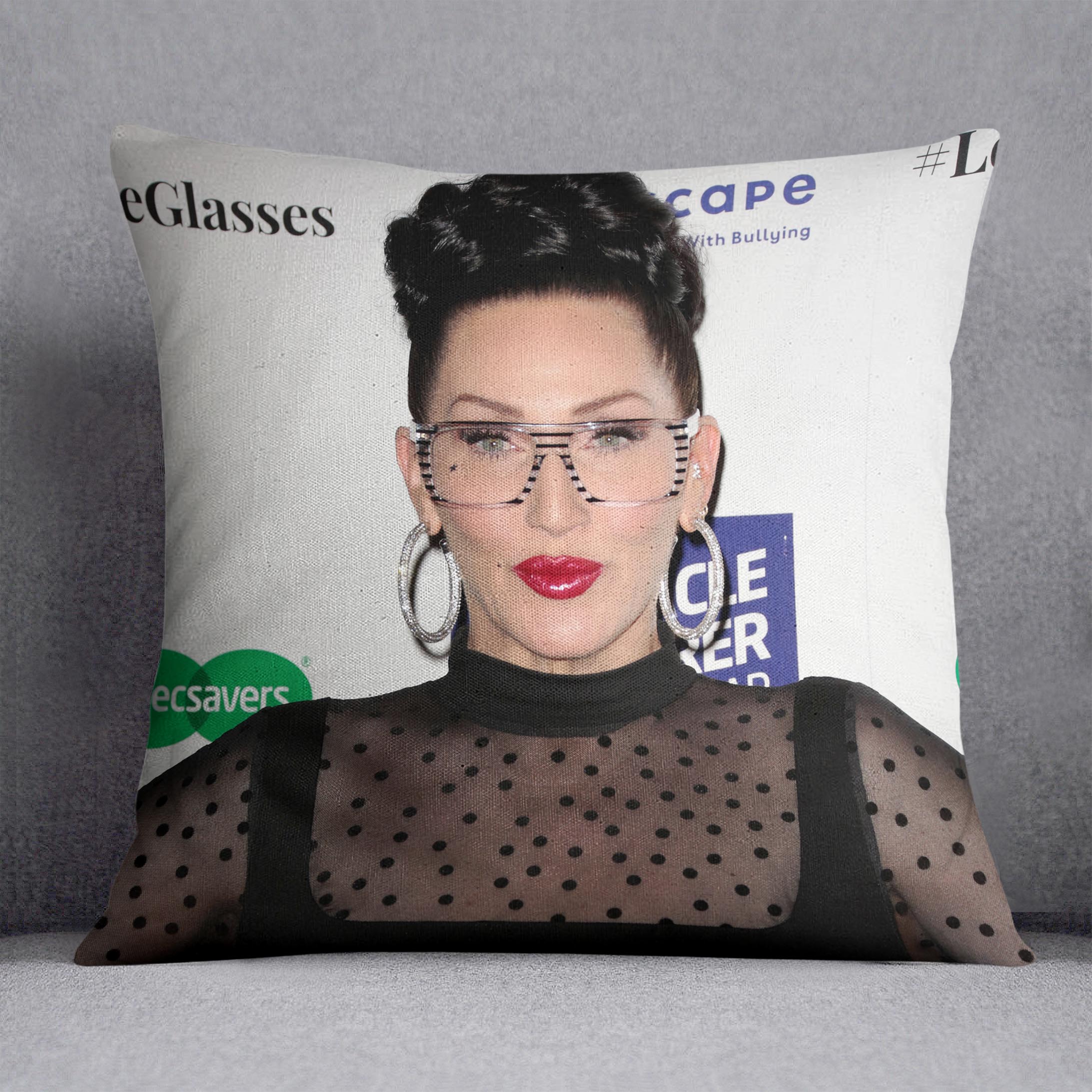 Michelle Visage Cushion - Canvas Art Rocks - 1