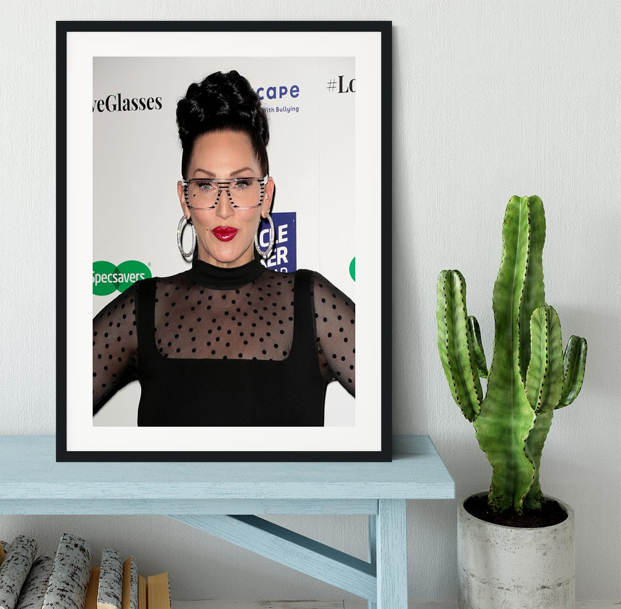 Michelle Visage Framed Print - Canvas Art Rocks - 1