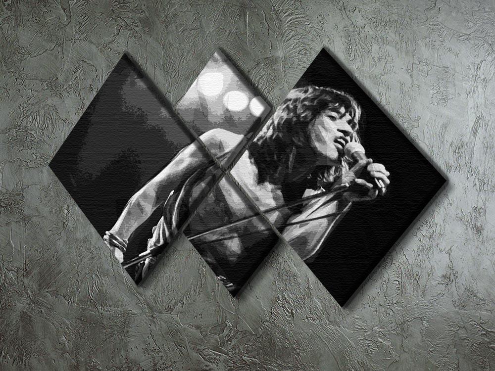 Mick Jagger 4 Square Multi Panel Canvas - Canvas Art Rocks - 2