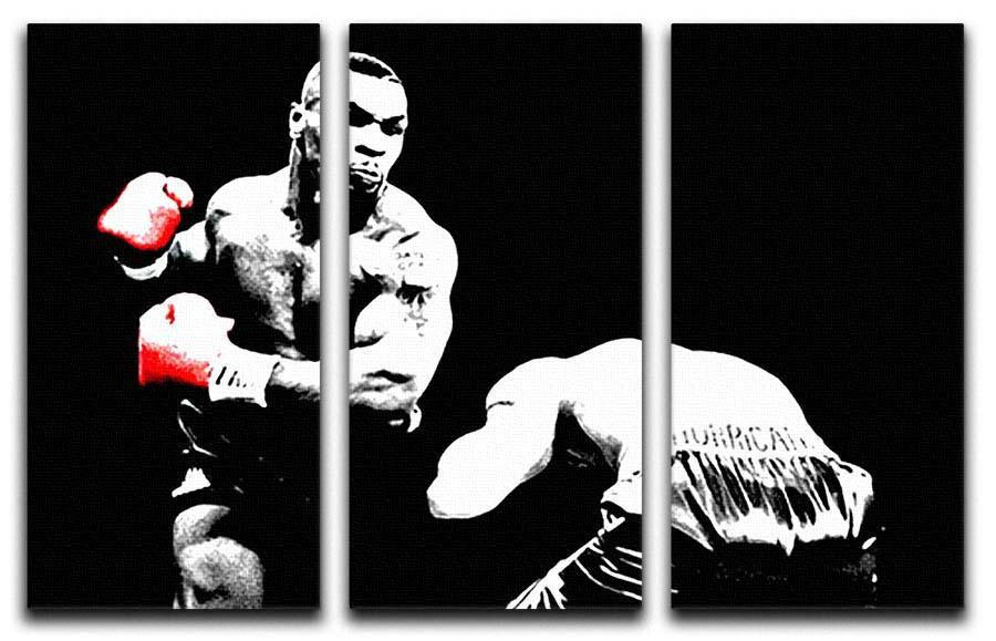 Mike Tyson Knockout 3 Split Panel Canvas Print - Canvas Art Rocks - 1