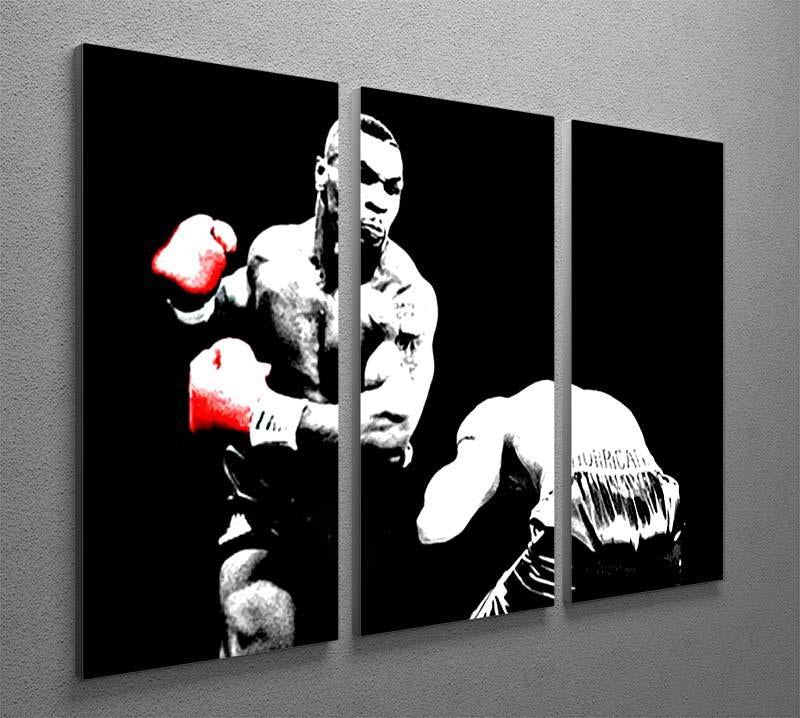 Mike Tyson Knockout 3 Split Panel Canvas Print - Canvas Art Rocks - 2