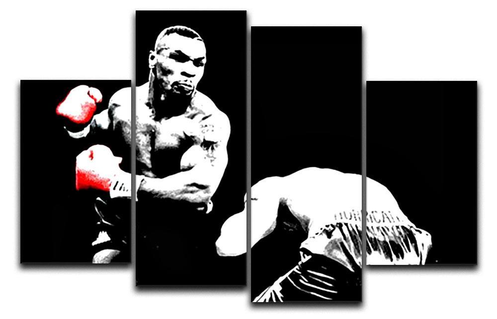 Mike Tyson Knockout 4 Split Panel Canvas  - Canvas Art Rocks - 1