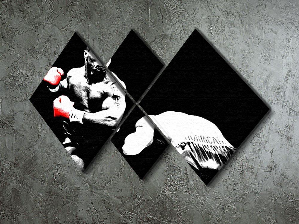 Mike Tyson Knockout 4 Square Multi Panel Canvas - Canvas Art Rocks - 2