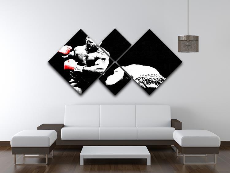 Mike Tyson Knockout 4 Square Multi Panel Canvas - Canvas Art Rocks - 3